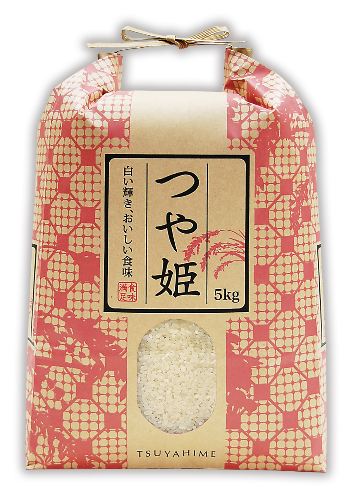 つや姫 稲と格子