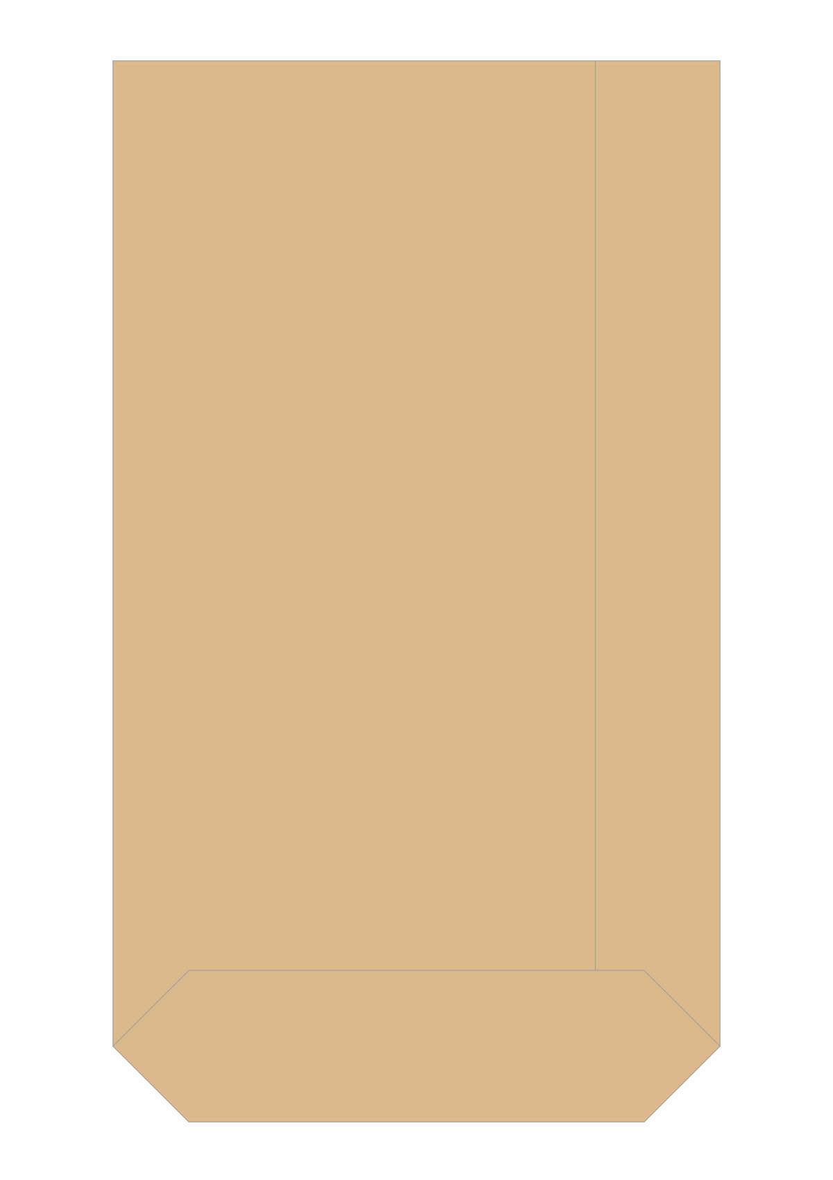 舟底クラフト 無地 窓なし（大容量）