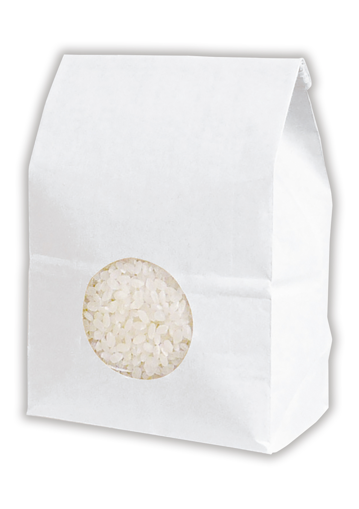 留具付白クラフト 無地 窓付