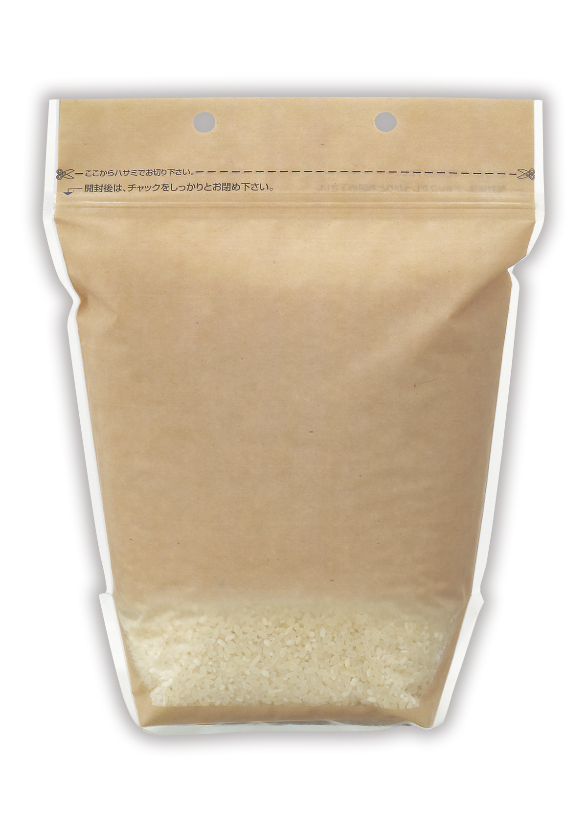 マットラミ レギュラーチャック袋 クラフト調
